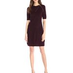 Calvin-Klein-Womens-Elbow-Sleeve-Mid-Length-Sweater-Dress-0