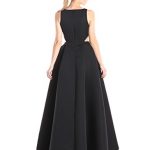 HALSTON-HERITAGE-Womens-Sleeveless-Boatneck-Structured-Gown-with-Slit-0-0