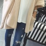Nuade Cape + White Top + Jeans + High Heels