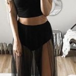 black two piece dress set