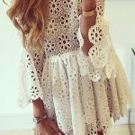 eyelet lace dress