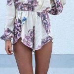 floral romper + sandals